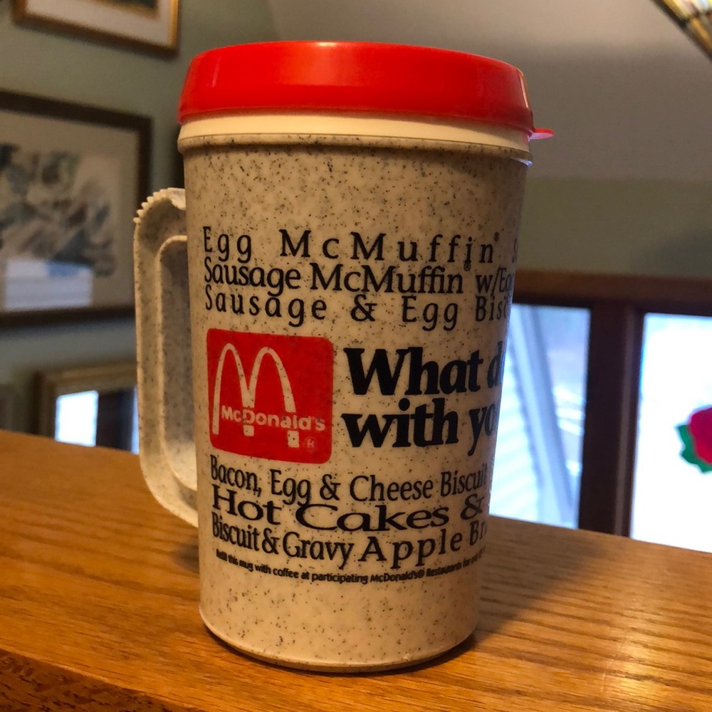 McDonalds new 1992 travel mug